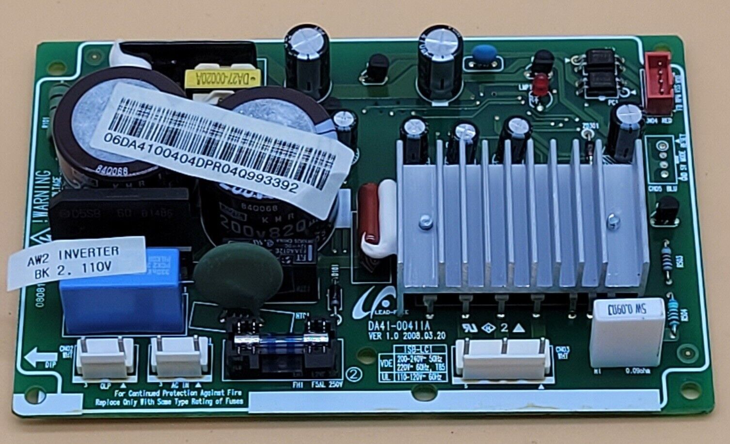 Genuine Refrigerator Samsung Control Board PartDA41 00411A 405630592410