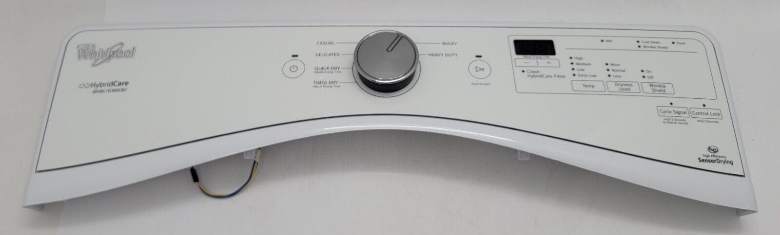 Genuine-Dryer-Whirlpool-Control-Panel-wBoard-PartW10391519-404881582535 Genuine Dryer Whirlpool Control Panel wBoard PartW10391519 404881582535